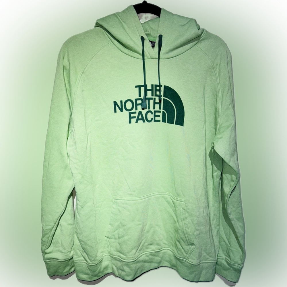 The north face mint green pullover hoodie with pockets Size XL